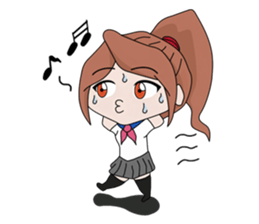 aika & yuki adventurous couple sticker #5624986