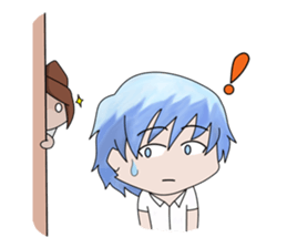 aika & yuki adventurous couple sticker #5624987