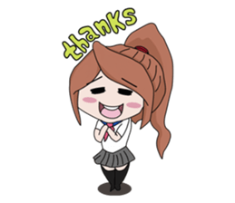 aika & yuki adventurous couple sticker #5624998