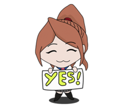 aika & yuki adventurous couple sticker #5625000