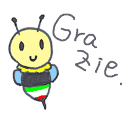 Italian Bee sticker #5625096