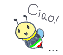 Italian Bee sticker #5625097