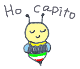 Italian Bee sticker #5625116
