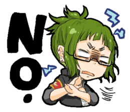 Male high school student and teachers sticker #5625648