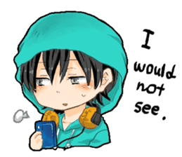 Male high school student and teachers sticker #5625653