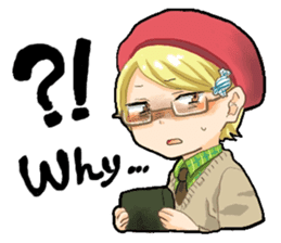 Male high school student and teachers sticker #5625655