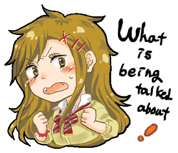 Male high school student and teachers sticker #5625658