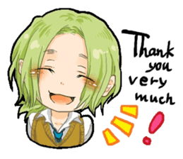 Male high school student and teachers sticker #5625661