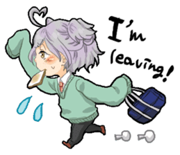 Male high school student and teachers sticker #5625664