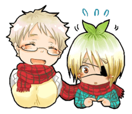 Male high school student and teachers sticker #5625665