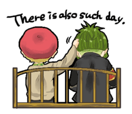 Male high school student and teachers sticker #5625666