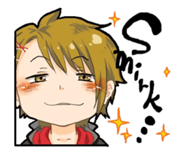 Male high school student and teachers sticker #5625668