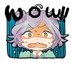 Male high school student and teachers sticker #5625673