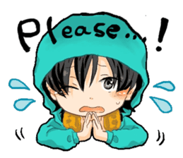 Male high school student and teachers sticker #5625674