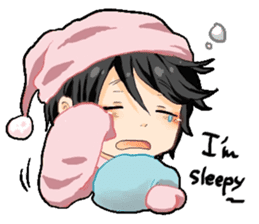 Male high school student and teachers sticker #5625677