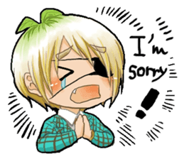 Male high school student and teachers sticker #5625681