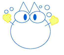 color color cat sticker #5625890