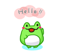 Yan's Frog5(English version) sticker #5626085