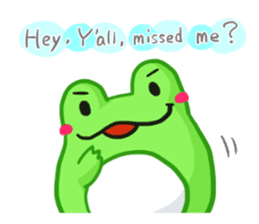 Yan's Frog5(English version) sticker #5626087