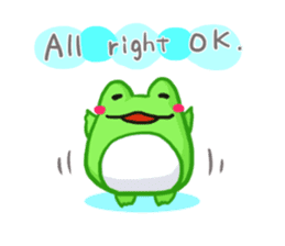 Yan's Frog5(English version) sticker #5626091