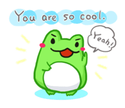 Yan's Frog5(English version) sticker #5626096