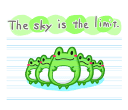 Yan's Frog5(English version) sticker #5626097
