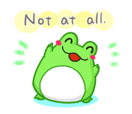 Yan's Frog5(English version) sticker #5626108