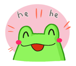 Yan's Frog5(English version) sticker #5626111
