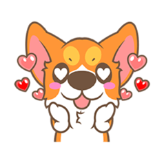 Corgi Pon Pon(Chinese) sticker #5626409