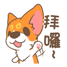Corgi Pon Pon(Chinese) sticker #5626417