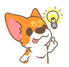 Corgi Pon Pon(Chinese) sticker #5626418