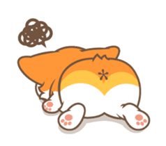 Corgi Pon Pon(Chinese) sticker #5626424
