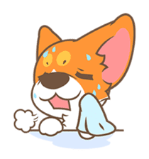 Corgi Pon Pon(Chinese) sticker #5626425
