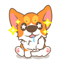 Corgi Pon Pon(Chinese) sticker #5626428