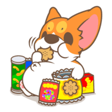 Corgi Pon Pon(Chinese) sticker #5626430