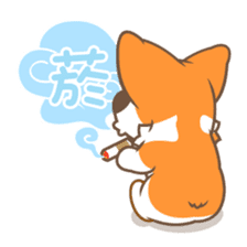 Corgi Pon Pon(Chinese) sticker #5626431