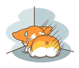 Corgi Pon Pon(Chinese) sticker #5626433