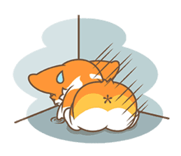 Corgi Pon Pon(Chinese) sticker #5626433