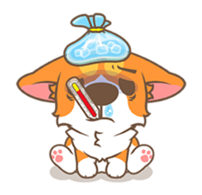 Corgi Pon Pon(Chinese) sticker #5626434