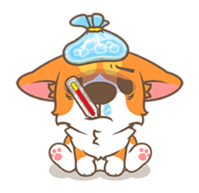 Corgi Pon Pon(Chinese) sticker #5626434