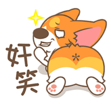 Corgi Pon Pon(Chinese) sticker #5626435