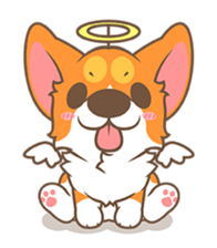 Corgi Pon Pon(Chinese) sticker #5626436