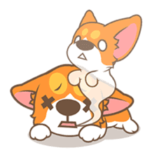 Corgi Pon Pon(Chinese) sticker #5626438