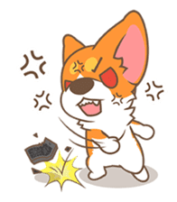 Corgi Pon Pon(Chinese) sticker #5626441
