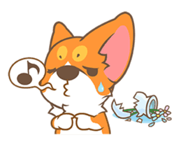 Corgi Pon Pon(Chinese) sticker #5626442