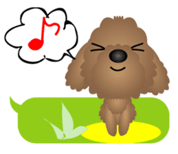 Brown dog Choco sticker #5626579