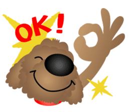 Brown dog Choco sticker #5626589