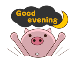 long legged pig (English version) sticker #5626767