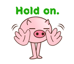 long legged pig (English version) sticker #5626769