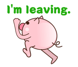 long legged pig (English version) sticker #5626773